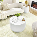 Table Basse H-Barrel de 40 cm, Style Nordique, Design Simple, Adaptée à Une Utilisation Intérieure Et Extérieure, Matériau Oxyde De Magnésium