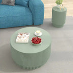 Table Basse H-Barrel de 40 cm, Style Nordique, Design Simple, Adaptée à Une Utilisation Intérieure Et Extérieure, Matériau Oxyde De Magnésium