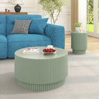 Table Basse H-Barrel de 40 cm, Style Nordique, Design Simple, Adaptée à Une Utilisation Intérieure Et Extérieure, Matériau Oxyde De Magnésium