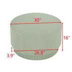 Table Basse H-Barrel de 40 cm, Style Nordique, Design Simple, Adaptée à Une Utilisation Intérieure Et Extérieure, Matériau Oxyde De Magnésium