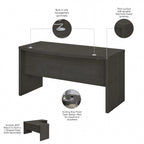 Bureau Echo 60W avec façade arrondie par Bush Business Furniture