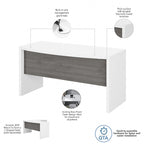 Bureau Echo 60W avec façade arrondie par Bush Business Furniture