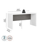 Bureau Echo 60W avec façade arrondie par Bush Business Furniture