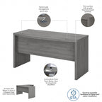 Bureau Echo 60W avec façade arrondie par Bush Business Furniture