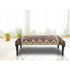Banc rectangulaire multicolore de style du sud-ouest 47