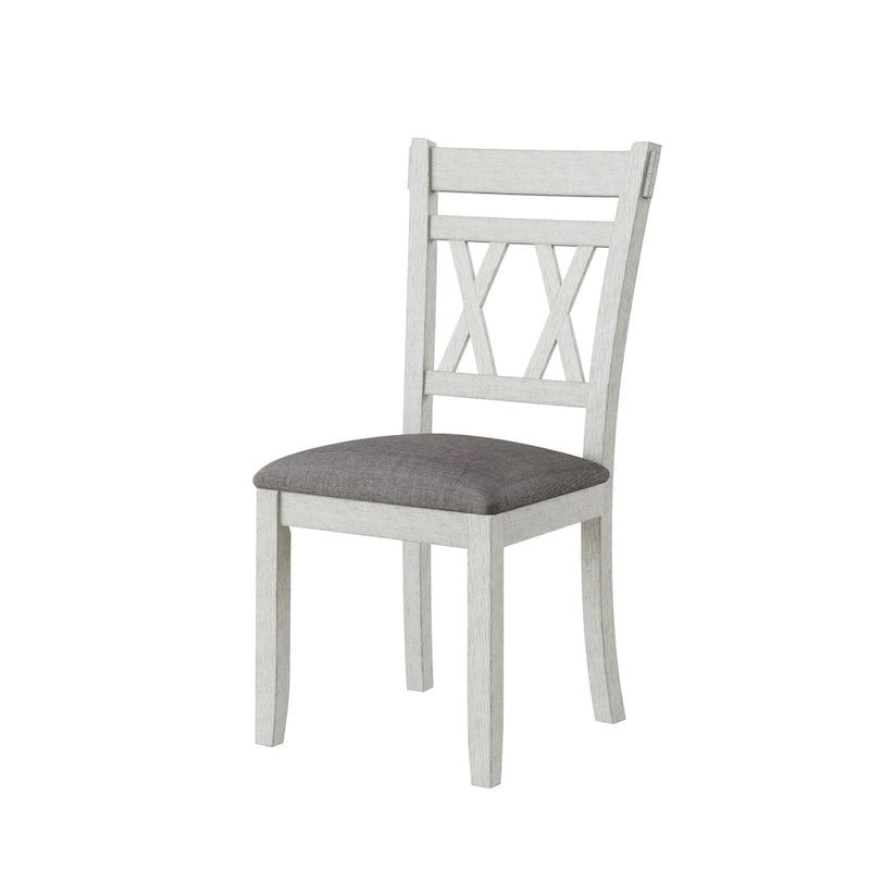 Chaises de salle à manger en bois massif avec assise en tissu de lin, lot de 2/4/6, chaise de cuisine