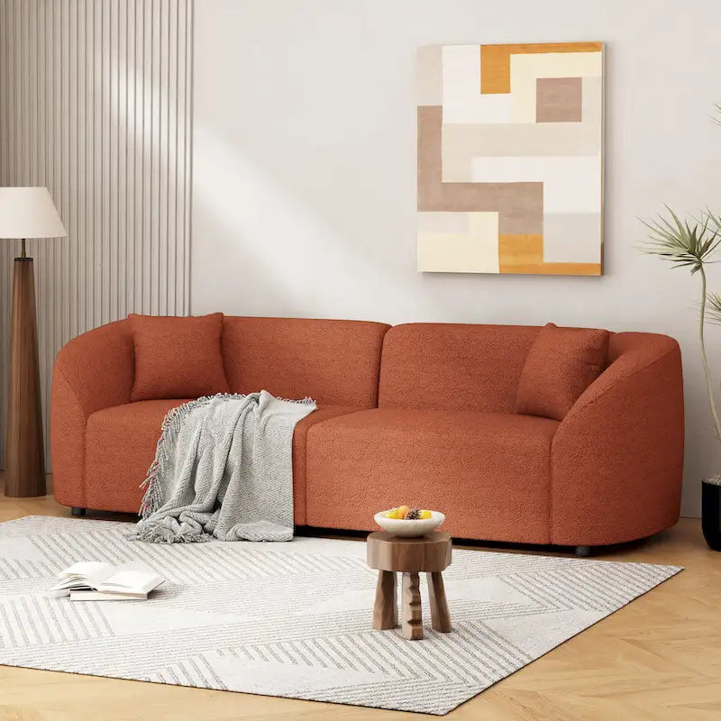 Canapé 3 places incurvé Boucle 87,5 au design sculptural et ergonomique