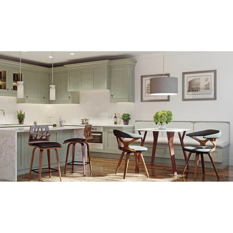 Table à manger avec plateau en marbre texturé, style moderne, cuisine et salle à manger