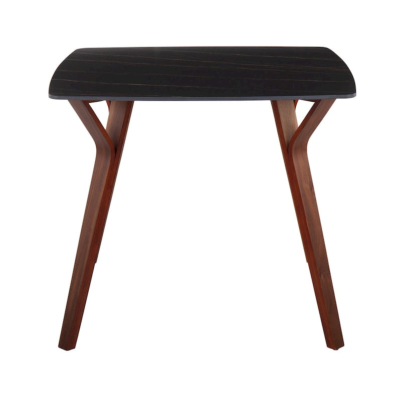 Table à manger avec plateau en marbre texturé, style moderne, cuisine et salle à manger