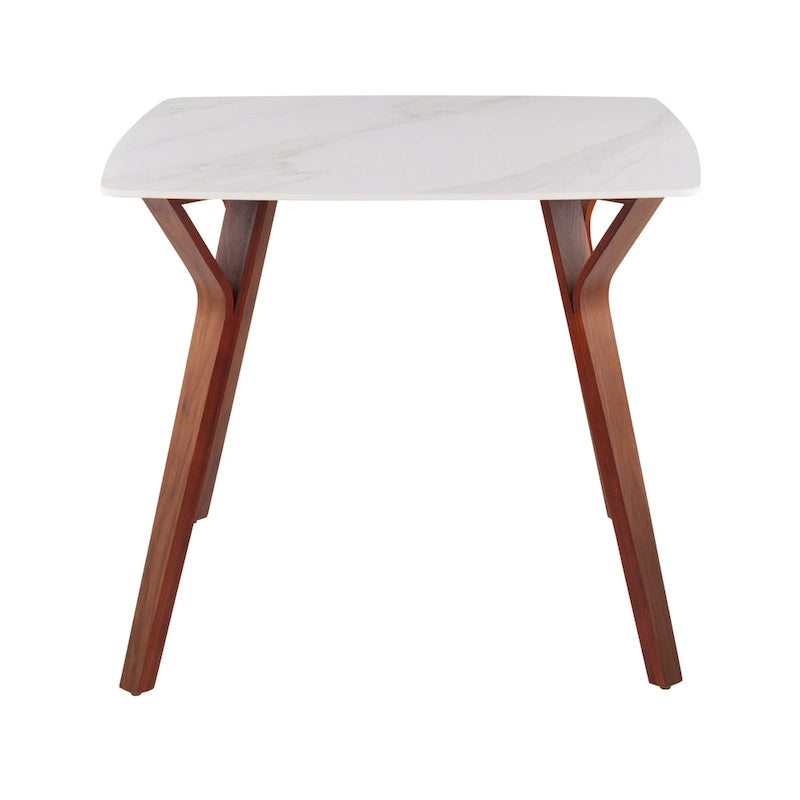 Table à manger avec plateau en marbre texturé, style moderne, cuisine et salle à manger