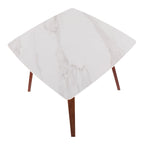Table à manger avec plateau en marbre texturé, style moderne, cuisine et salle à manger