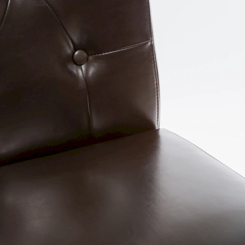 Chaise de salle à manger Taylor Brown en cuir reconstitué (Lot de 2) par Christopher Knight Home