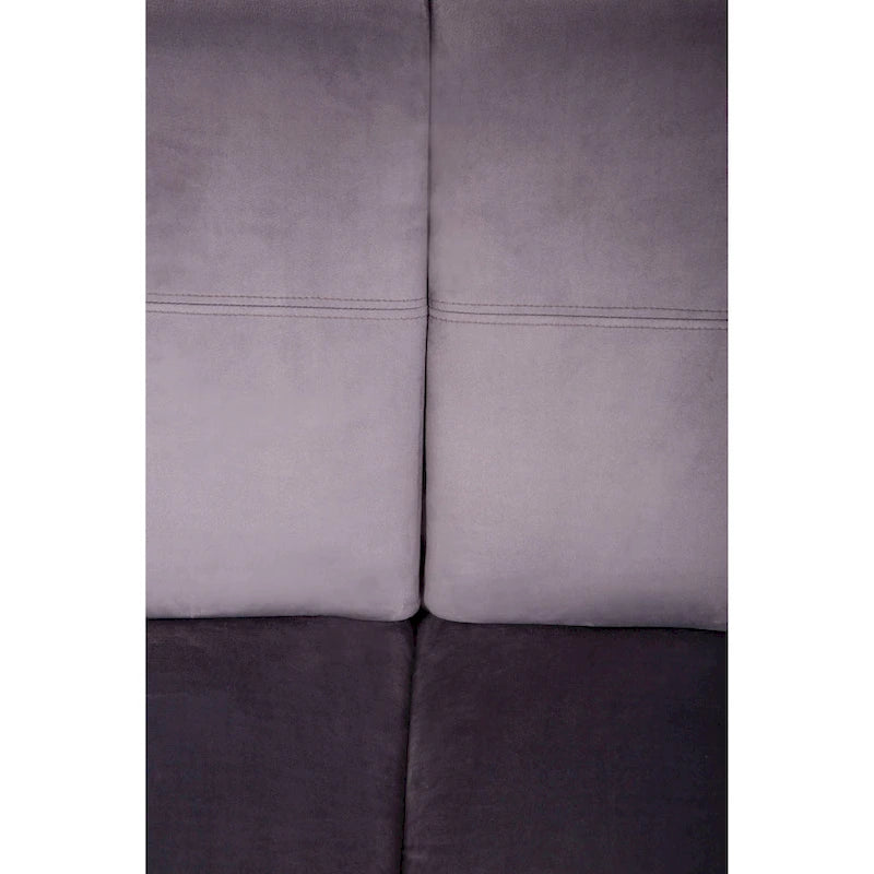Canapé d'angle en velours 3 places, canapé modulable sans pieds, sectionnel d'angle, canapés ronds - 127