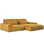 Canapé d'angle surdimensionné de 267 cm avec méridienne, en forme de L, pour salon