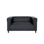 Canapé Causeuse Coast to Coast Sofas - Style Moderne du Milieu du Siècle - Similicuir - Cadre en Bois Massif - Rembourré