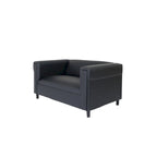 Canapé Causeuse Coast to Coast Sofas - Style Moderne du Milieu du Siècle - Similicuir - Cadre en Bois Massif - Rembourré