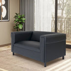 Canapé Causeuse Coast to Coast Sofas - Style Moderne du Milieu du Siècle - Similicuir - Cadre en Bois Massif - Rembourré