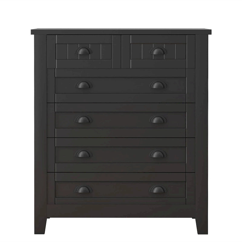 Commode, Armoire de chambre à coucher avec poignées rétro en forme de coquille
