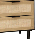 Commode 6 tiroirs en rotin Commode en rotin