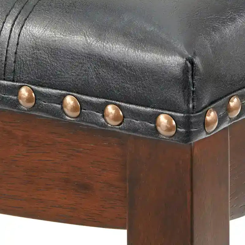 Tabourets de bar rembourrés « Saddle » Simple Living Lonnie de 29 po (paquet de 2)