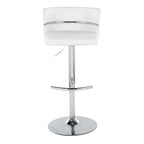 Tabouret de bar réglable Silver Orchid Lena avec repose-pieds en T arrondi (lot de 2)