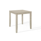Table de salle à manger hauteur comptoir, design moderne épuré, finition grise