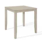 Table de salle à manger hauteur comptoir, design moderne épuré, finition grise