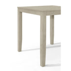 Table de salle à manger hauteur comptoir, design moderne épuré, finition grise