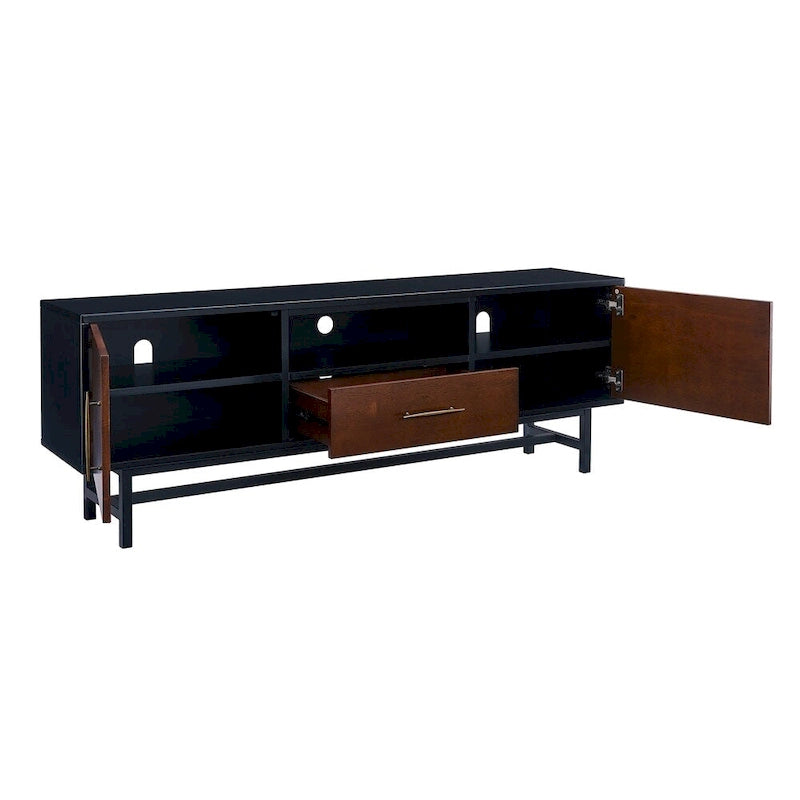 Meuble TV SEI Furniture Belize pour téléviseurs jusqu'à 61 po, style moderne du milieu du siècle