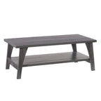 Table basse Hollywood avec étagère, gris foncé