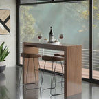 Table de bar de salle à manger en bois laqué MDF