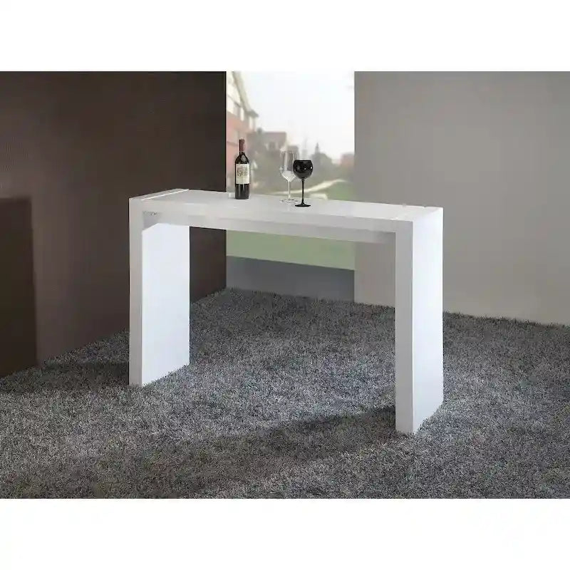 Table de bar de salle à manger en bois laqué MDF