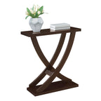 Console Table Criss-Cross, Étagère Ouverte, Meuble d'Entrée et d'Appoint Salon