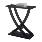 Console Table Criss-Cross, Étagère Ouverte, Meuble d'Entrée et d'Appoint Salon