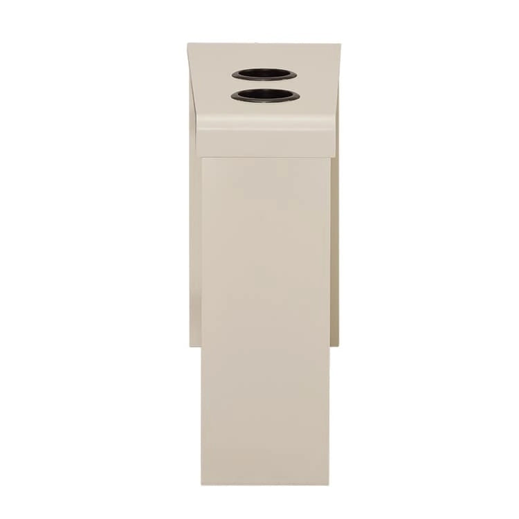 Table basse de rangement et table d'appoint 2 pièces en noyer foncé rustique et acier