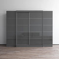 Bureau mural pliable avec tableau noir intégré, blanc, design compact