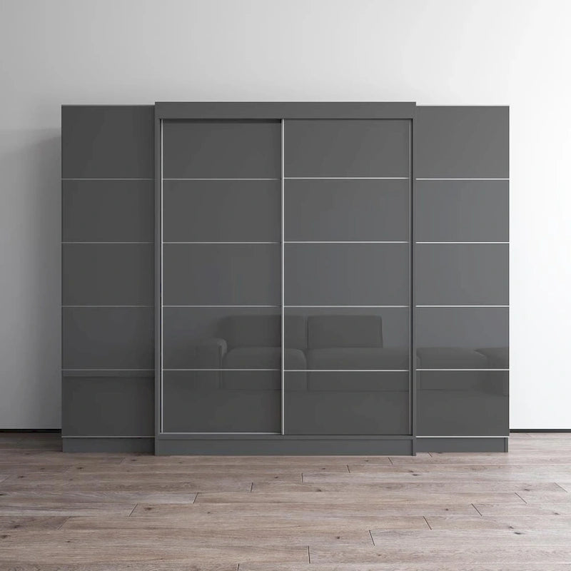 Bureau mural pliable avec tableau noir intégré, blanc, design compact