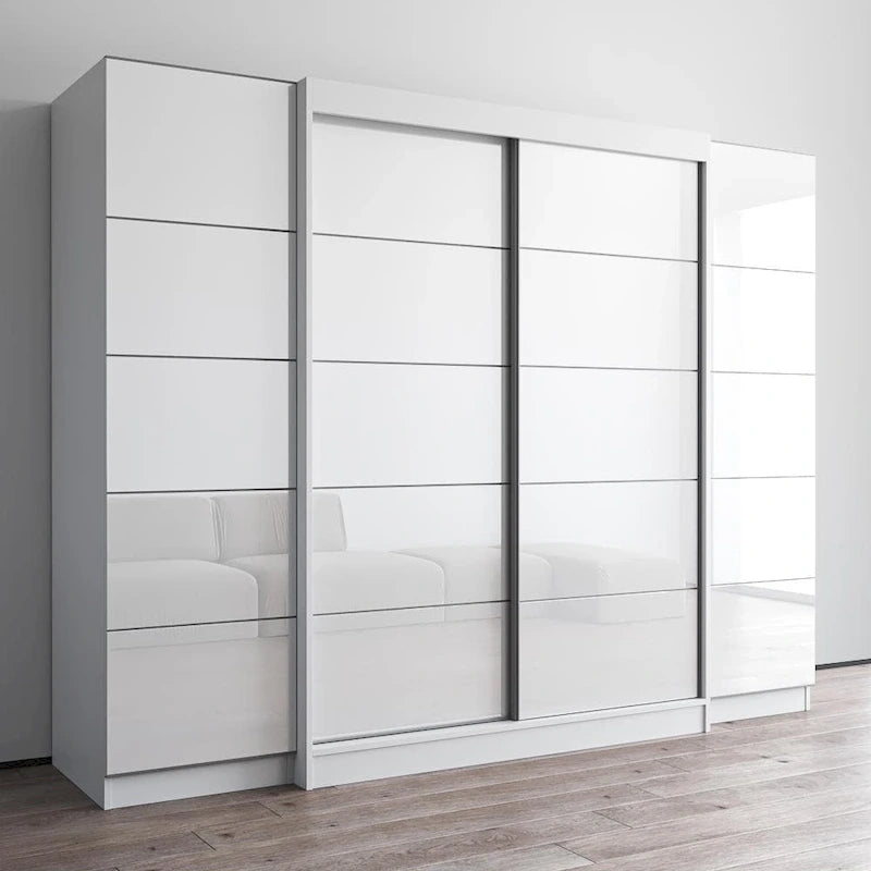 Bureau mural pliable avec tableau noir intégré, blanc, design compact