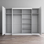Bureau mural pliable avec tableau noir intégré, blanc, design compact