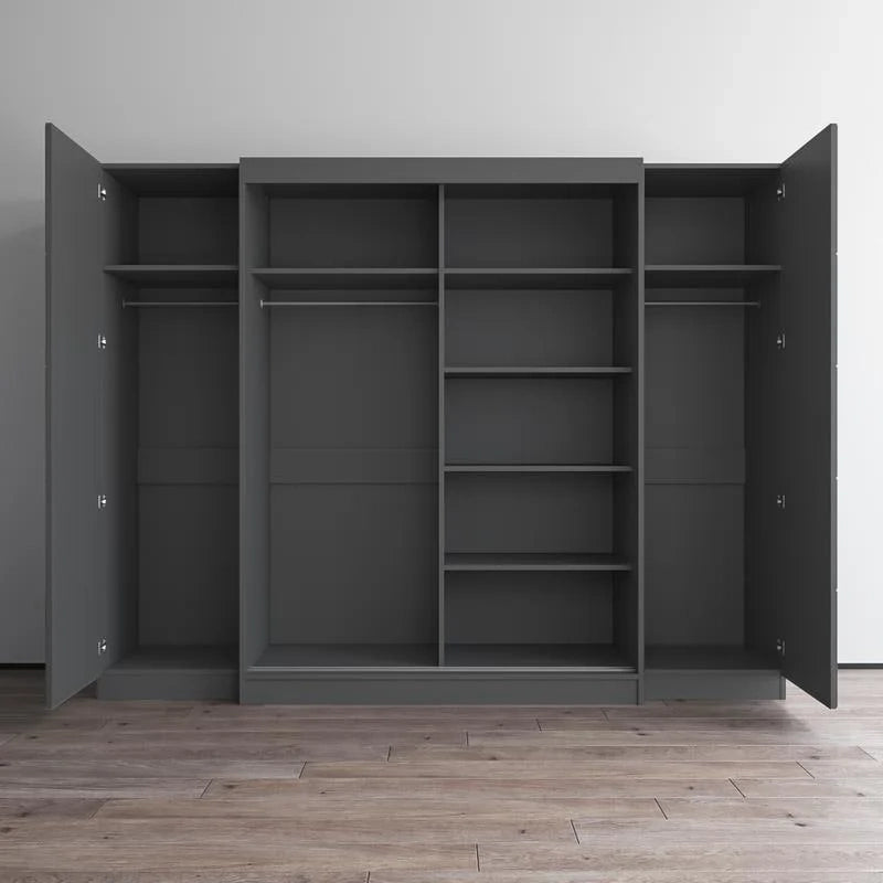Bureau mural pliable avec tableau noir intégré, blanc, design compact