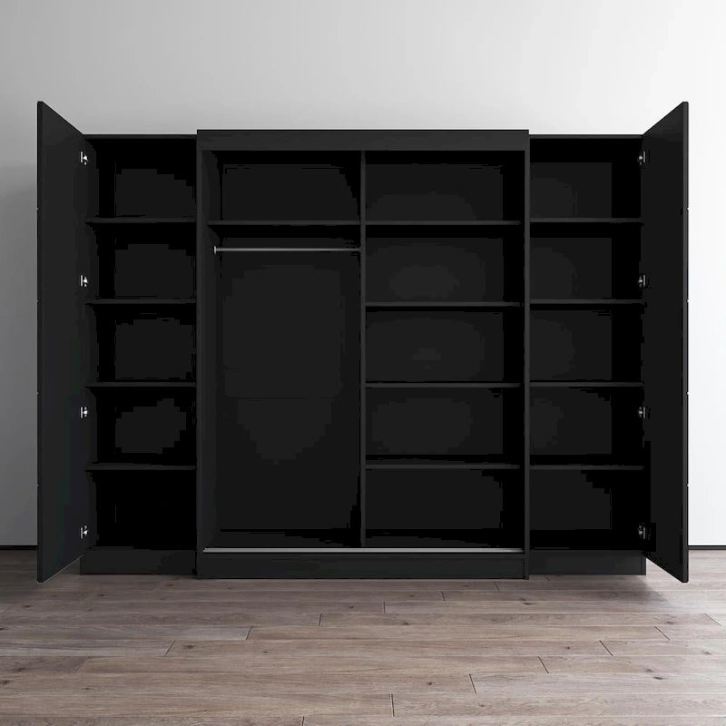 Bureau mural pliable avec tableau noir intégré, blanc, design compact