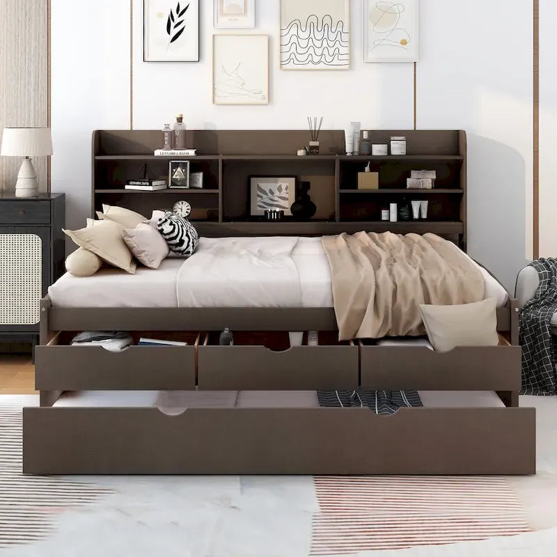 Table d'appoint ronde torsadée en bois de manguier, 76 cm de diamètre x 76 cm de haut, finition naturelle