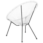 Lot de 2 chaises de salle à manger en cuir reconstitué, marron, style moderne du milieu du siècle