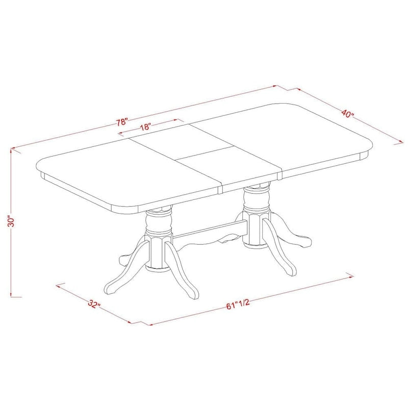 Ensemble de salle à manger rectangulaire 9 pièces avec 8 chaises, marron selle, options d'assise