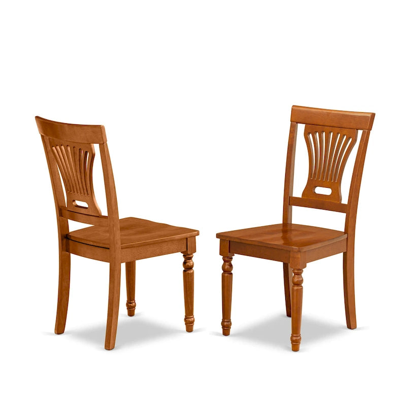 Ensemble de salle à manger rectangulaire 9 pièces avec 8 chaises, marron selle, options d'assise