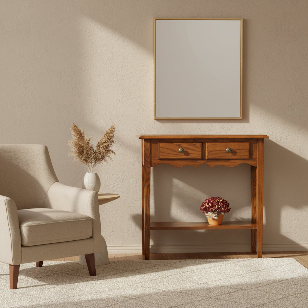 Slate Finish Petite Console