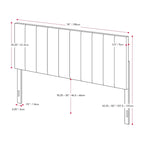 Tête de lit capitonnée en velours Helena King Size de CorLiving