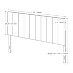 Tête de lit capitonnée en velours Helena King Size de CorLiving