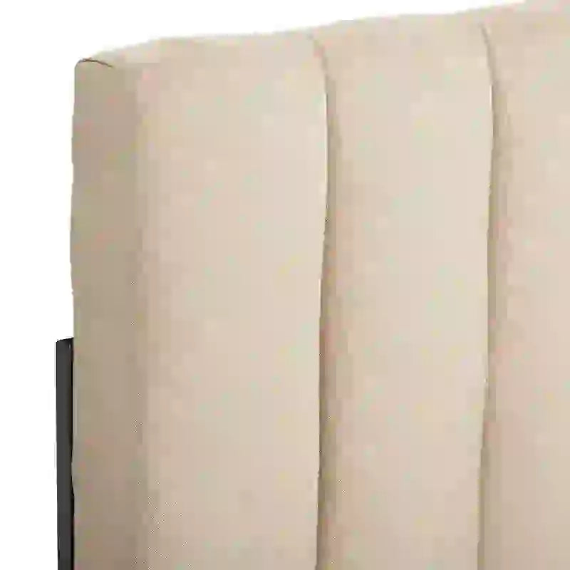 Tête de lit capitonnée en velours Helena King Size de CorLiving
