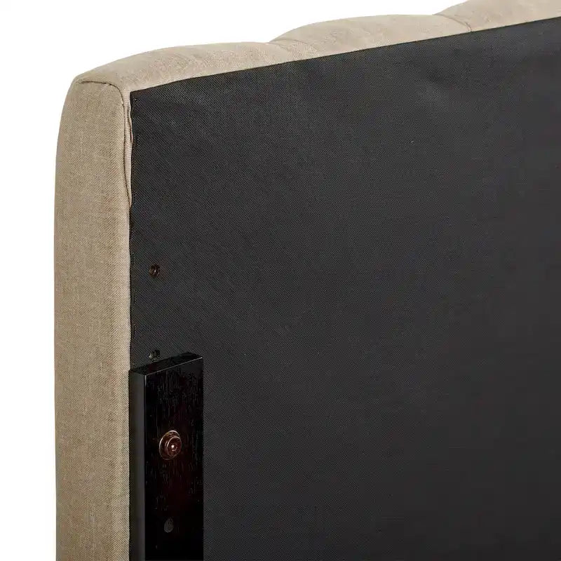 Tête de lit capitonnée en velours Helena King Size de CorLiving